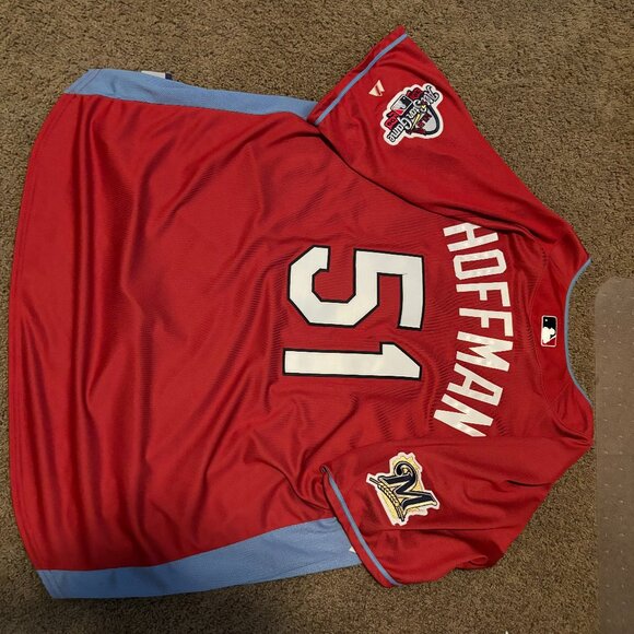 MLB Milwaukee Brewers Rare Retro All Star Jersey from HOF Closer, Trevor Hoffman - Picture 1 of 4